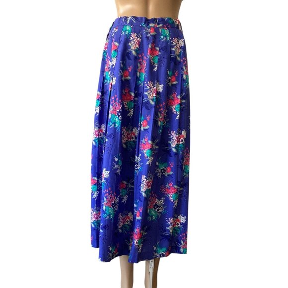 Vintage Point of View Collection Size 10 Pleated Midi Skirt - Picture 3 of 9